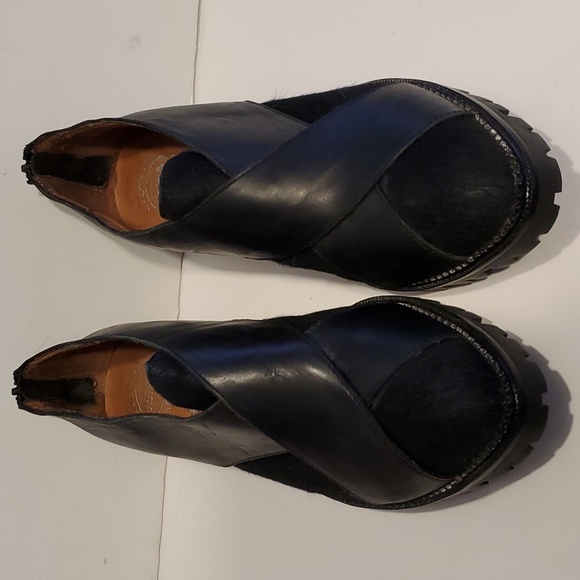 Jeffrey Campbell Encountr Black Calf Hair Leather Loafers Size 7 NWOT'S - Picture 2 of 9